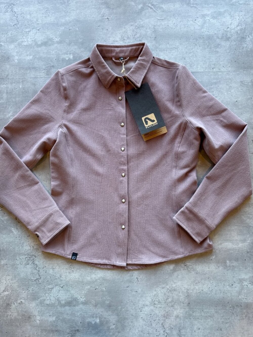 Flylow Tomari Shirt NEW, Women Mauve, Corduroy, Small